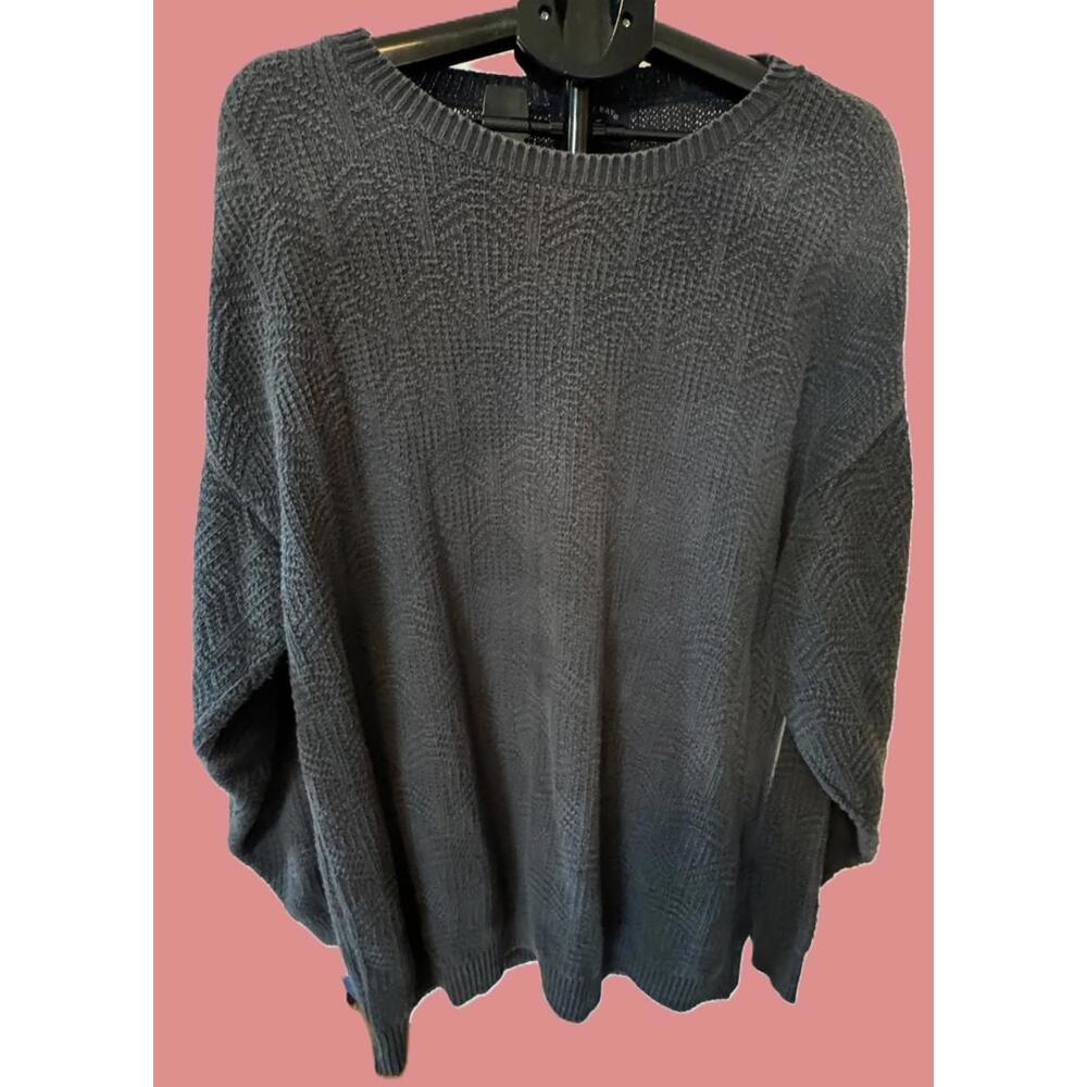Vintage Harbor Bay Blue Cotton Sweater Pullover Mens XL Tall